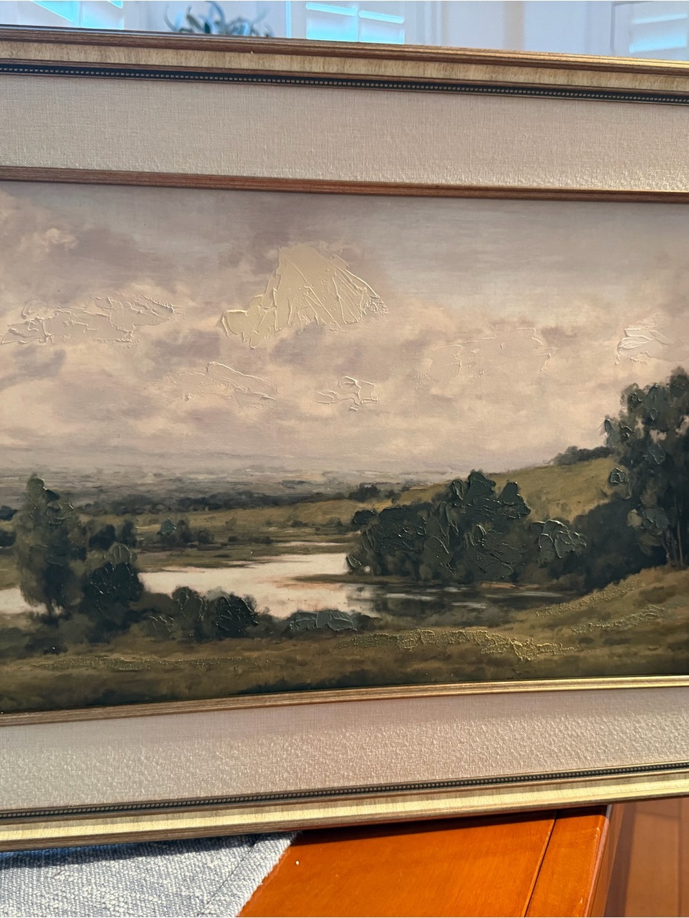 24x18 Landscape art “Psalms 23” beautiful print with embellishment - Picture 14 of 16